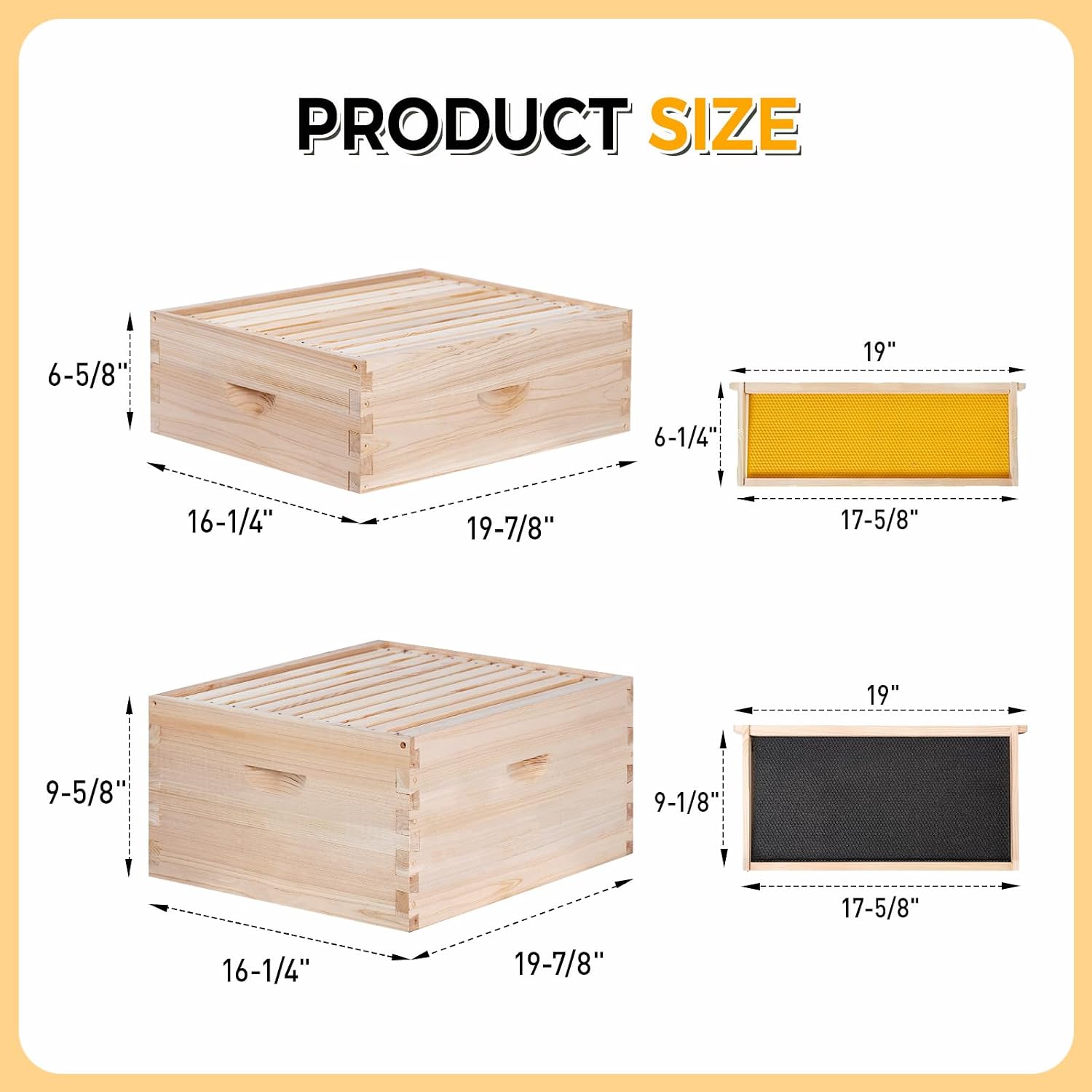 10-Frame Complete Bee Hives an - огляд і ціна Beehive Frame Wax