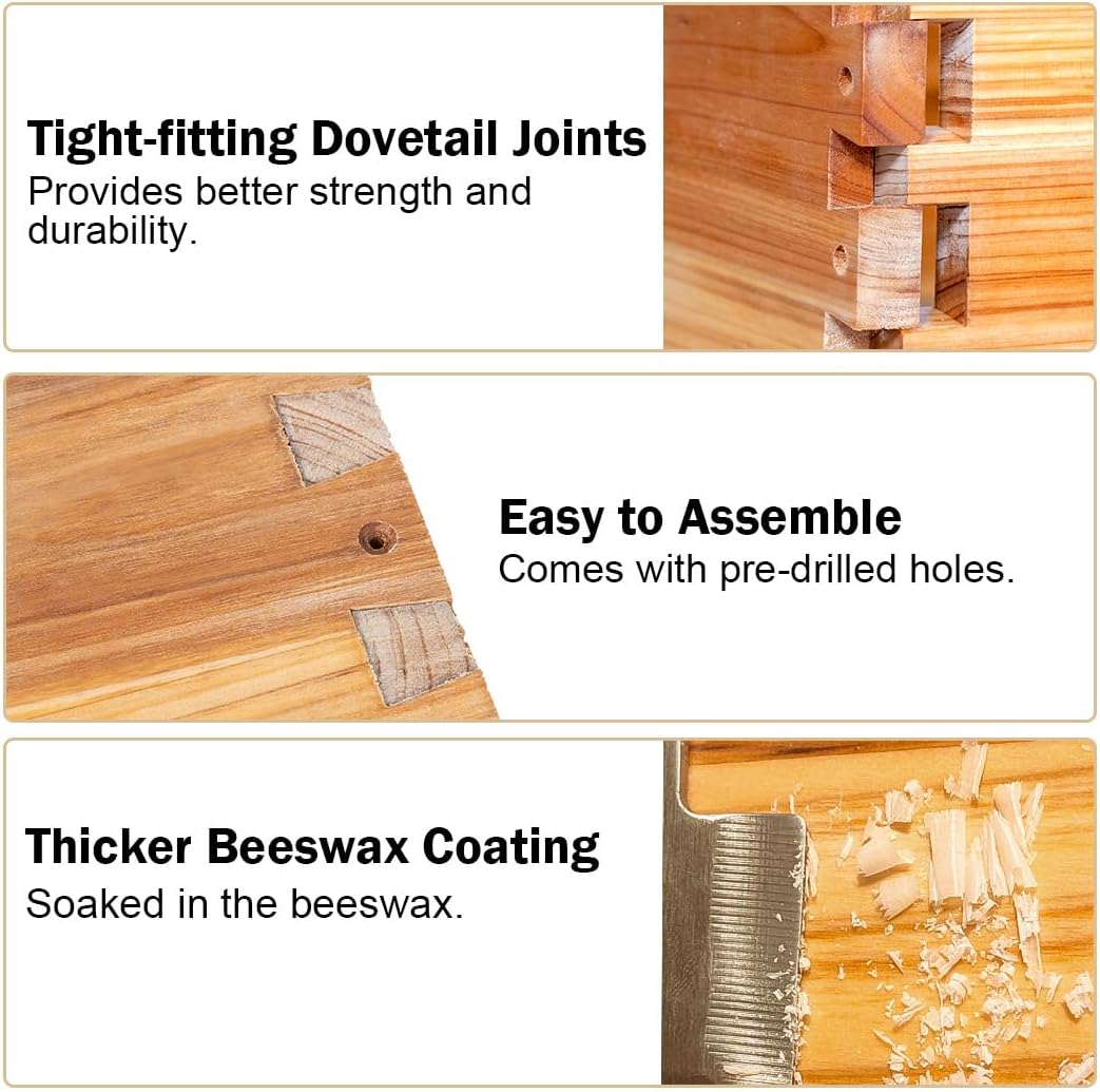 10 Frame Langstroth Bee Hive C - огляд і ціна Beehive Frame Wax